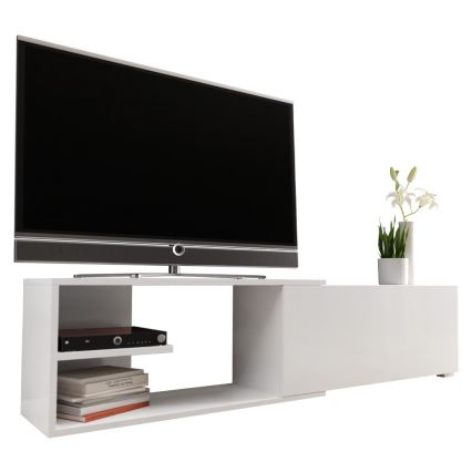 Miza za TV CLIF 40x180 cm bela