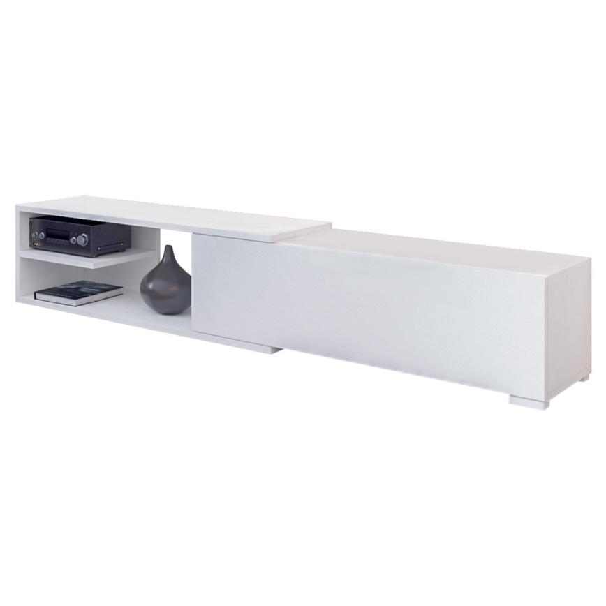 Miza za TV CLIF 40x180 cm bela