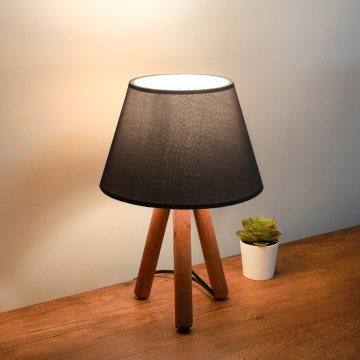 Mizna lampa AYD 1xE27/40W/230V rjava/črna