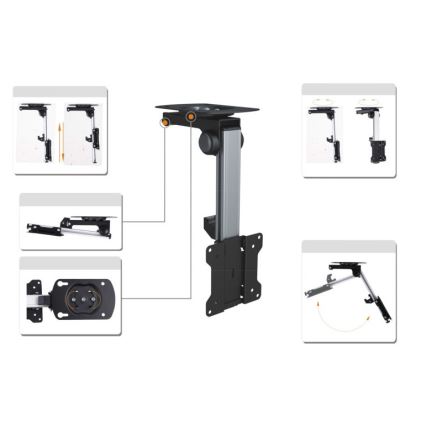 MK FLORIA MKF-17DS220 - Stropni nosilec za TV 46 črn