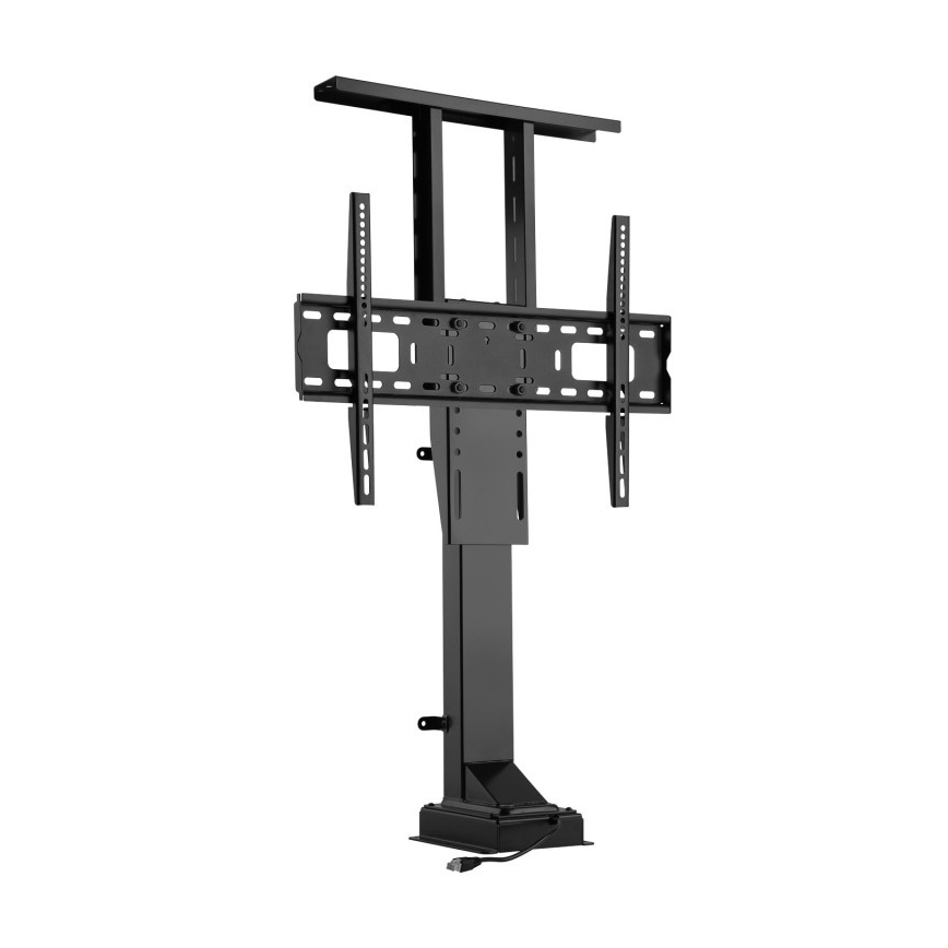 MK FLORIA MKF-19DM648 - Stojni nosilec za TV 37-65 črna SCHUKO + daljinski upravljalnik