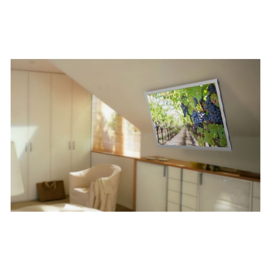 MK FLORIA MKF-20DM444 - Pametni stropna držalo za TV 55" črna Wi-Fi TUYA + Daljinski upravljalnik