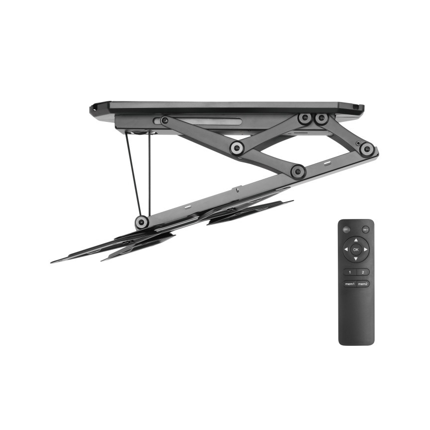MK FLORIA MKF-20DM444 - Pametni stropna držalo za TV 55" črna Wi-Fi TUYA + Daljinski upravljalnik