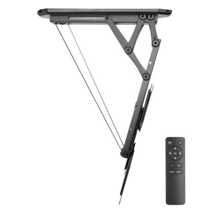 MK FLORIA MKF-20DM444 - Pametni stropna držalo za TV 55" črna Wi-Fi TUYA + Daljinski upravljalnik