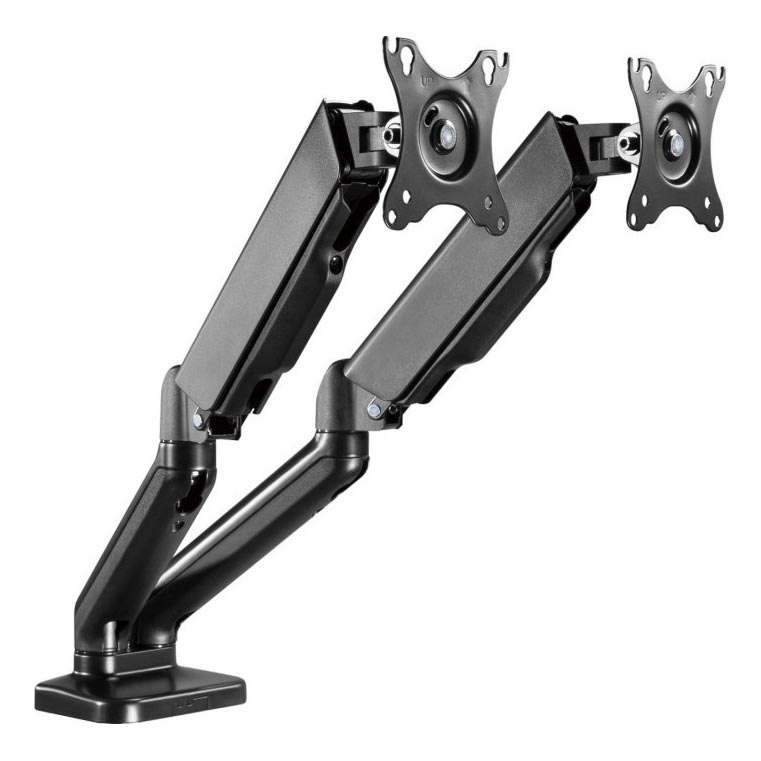 MK FLORIA MKF-21DP113S2 - Nastavljiv nosilec za dva monitorja do 32 črna