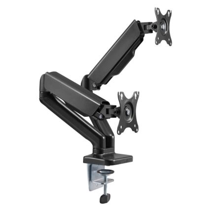 MK FLORIA MKF-21DP113S2 - Nastavljiv nosilec za dva monitorja do 32 črna