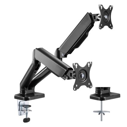 MK FLORIA MKF-21DP113S2 - Nastavljiv nosilec za dva monitorja do 32 črna