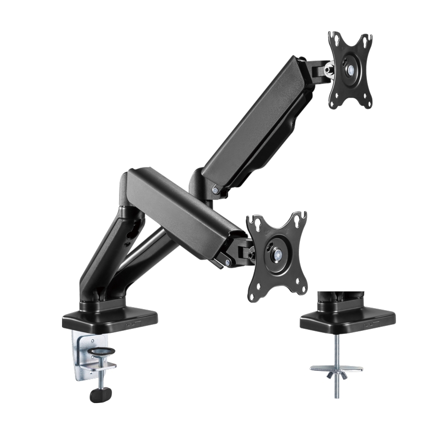 MK FLORIA MKF-21DP113S2 - Nastavljiv nosilec za dva monitorja do 32 črna