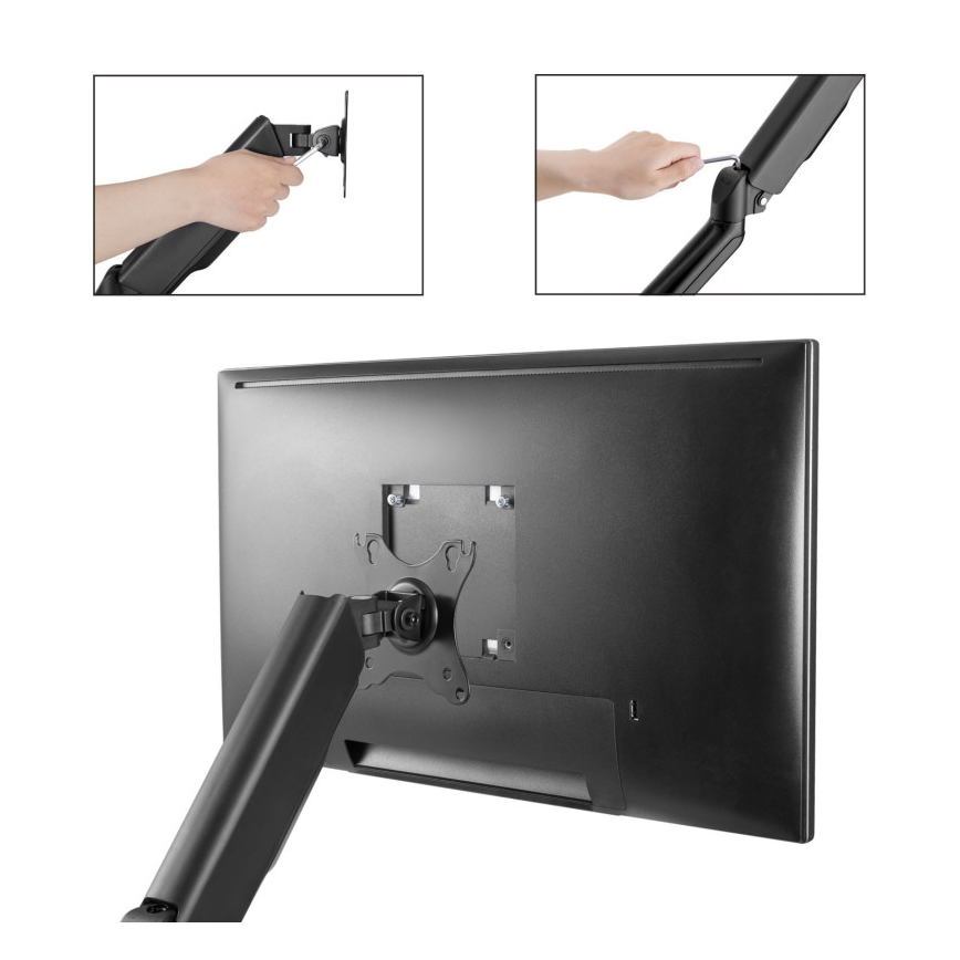 MK FLORIA MKF-21DP113S2 - Nastavljiv nosilec za monitor 32 črna