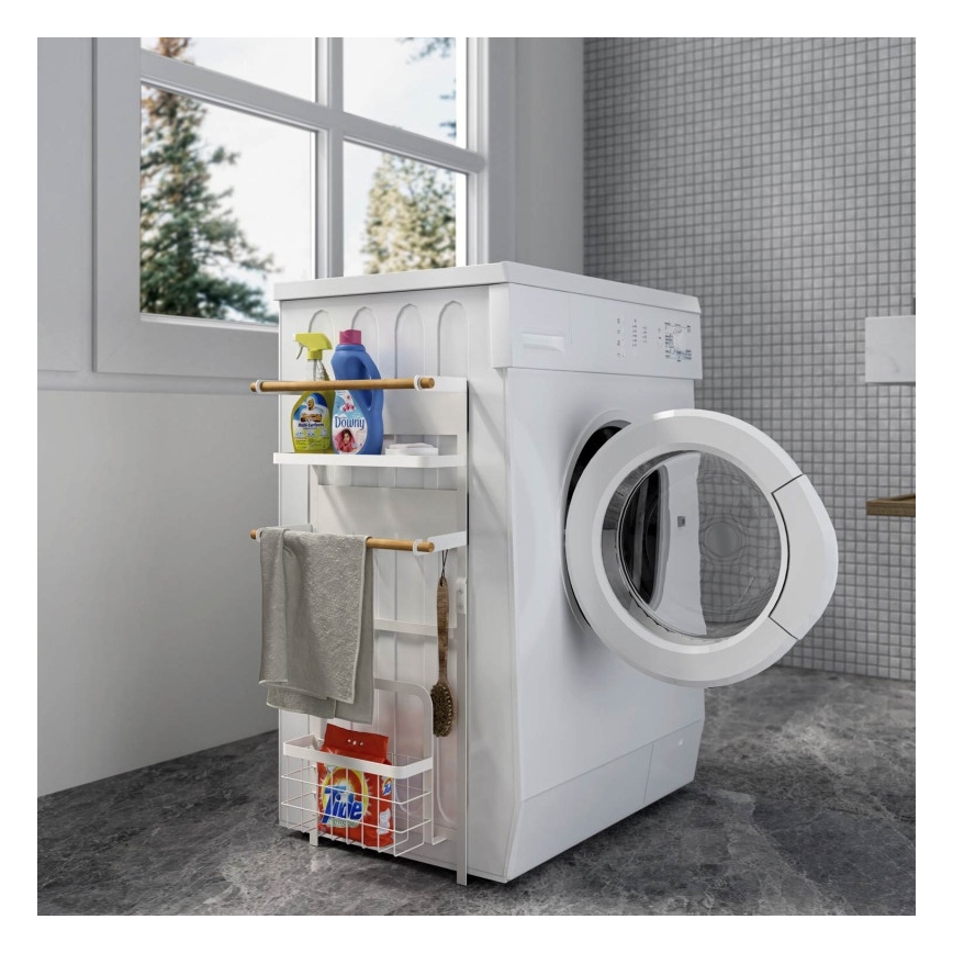 MK FLORIA MKF-21MG02W - Magnetni organizator 67,5x31 cm bela