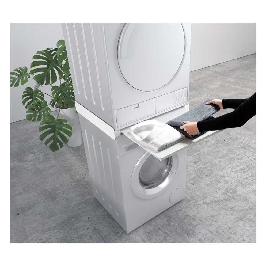 MK FLORIA MKF-23MZ601 - Stacking kit za washing stroj in dryer z pull-out 60 cm bela