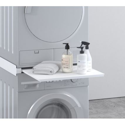 MK FLORIA MKF-23MZ601 - Stacking kit za washing stroj in dryer z pull-out 60 cm bela