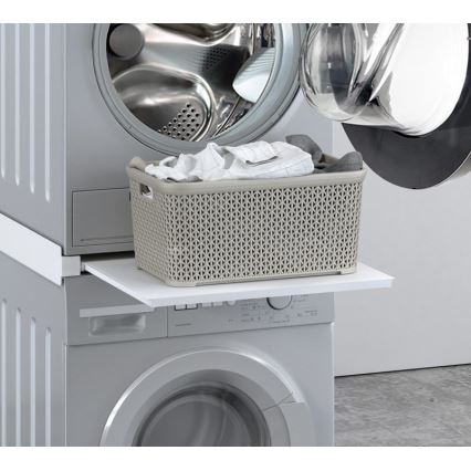 MK FLORIA MKF-23MZ601 - Stacking kit za washing stroj in dryer z pull-out 60 cm bela