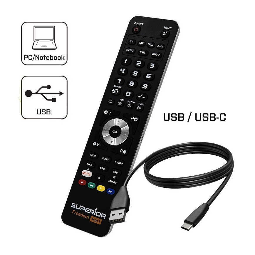 MK FLORIA Superior FREEDOM 4v1 USB - Daljinski upravljalnik 4v1 USB