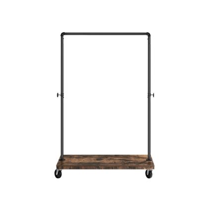 Mobilni stoječi obešalnik LINEA, rjav/črn