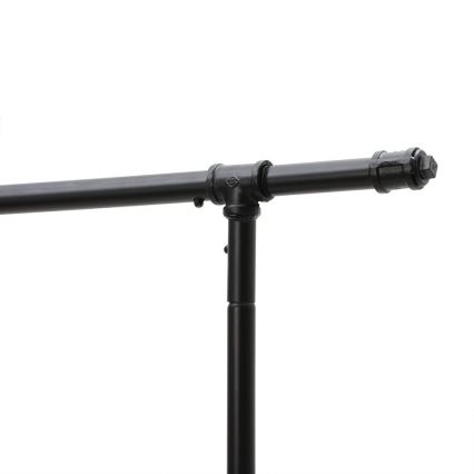 Mobilni stojni obešalnik LINEA, črna