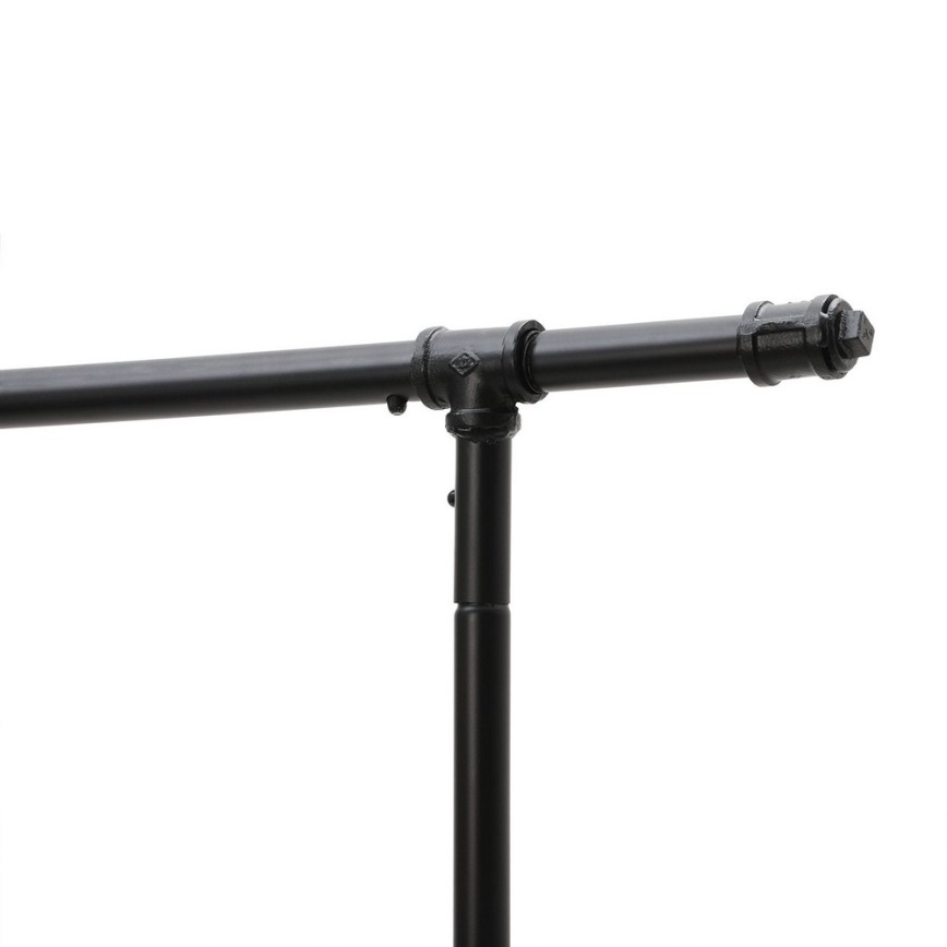 Mobilni stojni obešalnik LINEA, črna