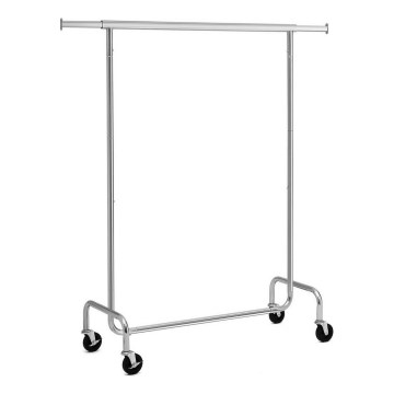 Mobilno stojalo za oblačila JEAN 110/150x160x45 cm srebrno
