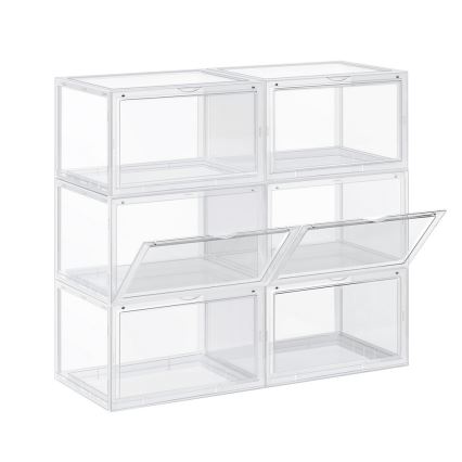 Modularen regal s predelki BOXIFY v beli barvi