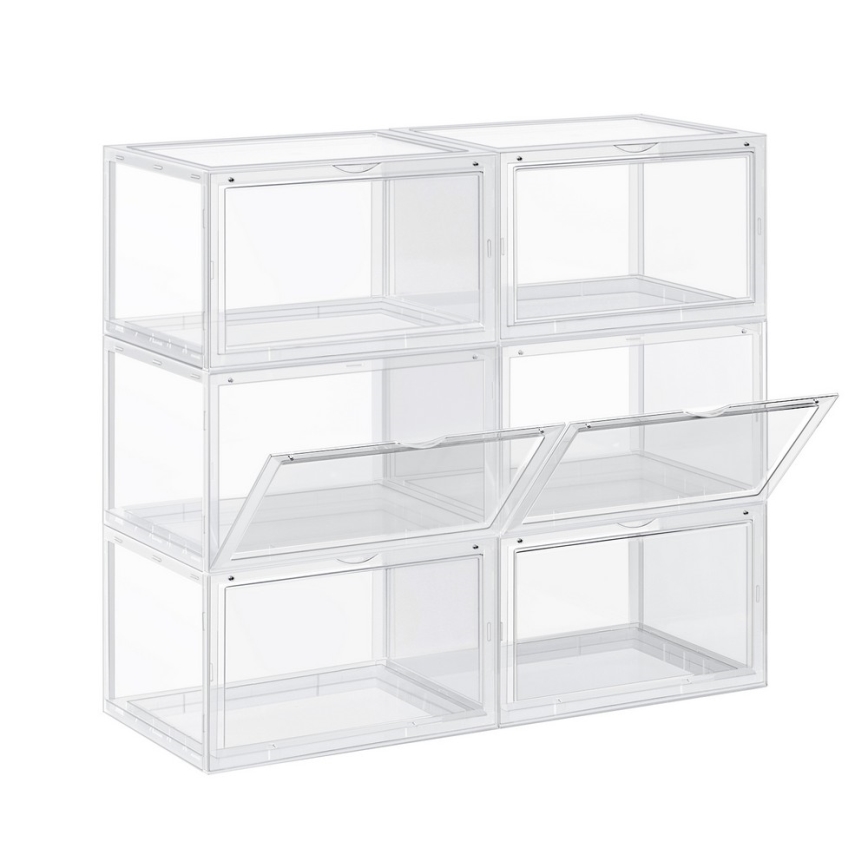 Modularen regal s predelki BOXIFY v beli barvi
