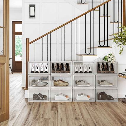 Modularen regal s predelki BOXIFY v beli barvi