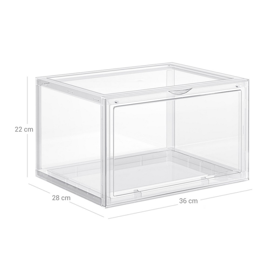 Modularen regal s predelki BOXIFY v beli barvi