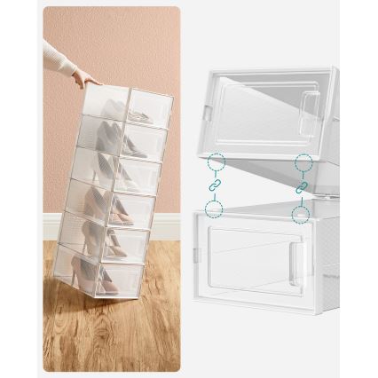 Modularen regal z razdelki BOXIFY, bel