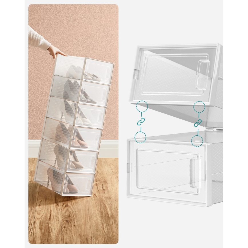 Modularen regal z razdelki BOXIFY, bel