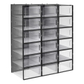 Modularni regal BOXIFY s predelki, črn