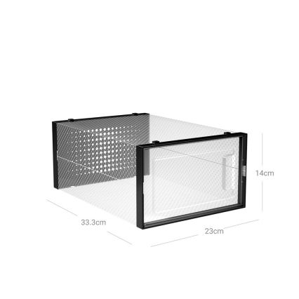 Modularni regal BOXIFY s predelki, črn