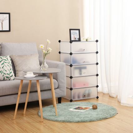 Modularni regal s predali BOXIFY, bel