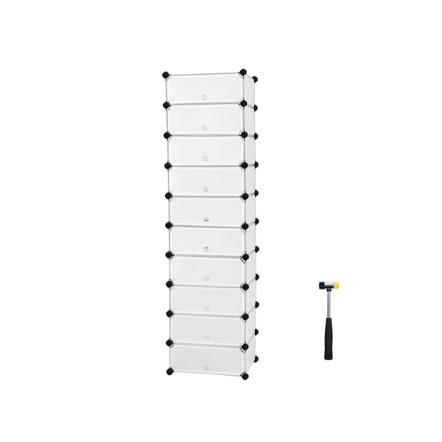 Modularni regal s predali BOXIFY, bel