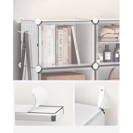 Modularni regal s predelki BOXIFY bela