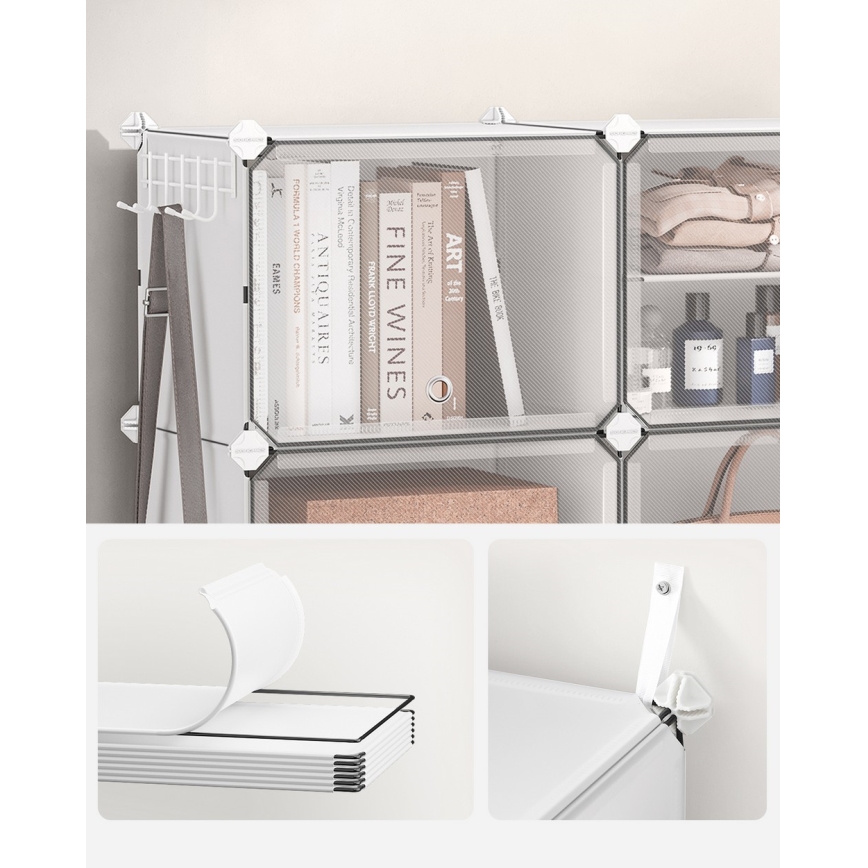 Modularni regal s predelki BOXIFY bela