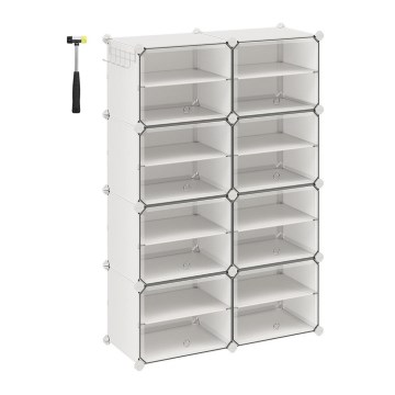 Modularni regal z razdelki BOXIFY, bel
