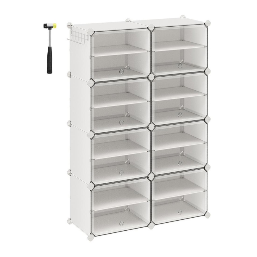 Modularni regal z razdelki BOXIFY, bel