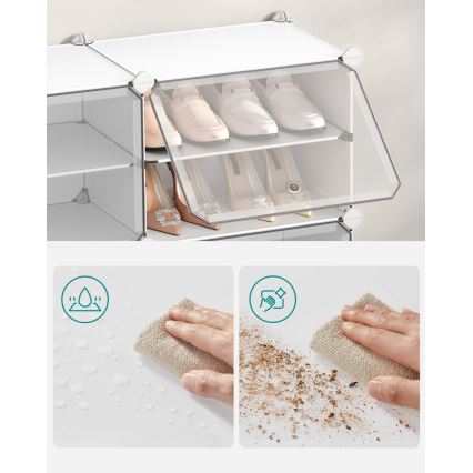 Modularni regal z razdelki BOXIFY, bel