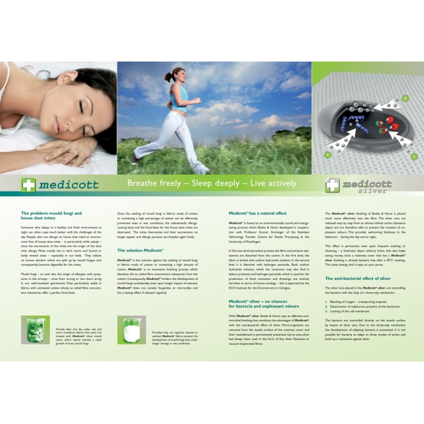 Monarch - Oblikovani ortopedski vzglavnik iz spominske pene ANATOMIC 40x70 cm prevleka Silver Medicott