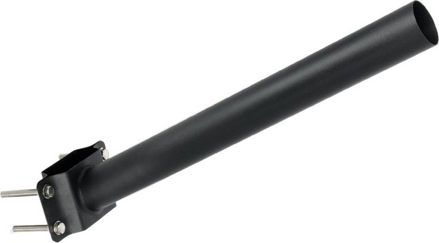 Montažni nosilec BASE za zunanjo razsvetljavo, premer 48 mm, črne barve