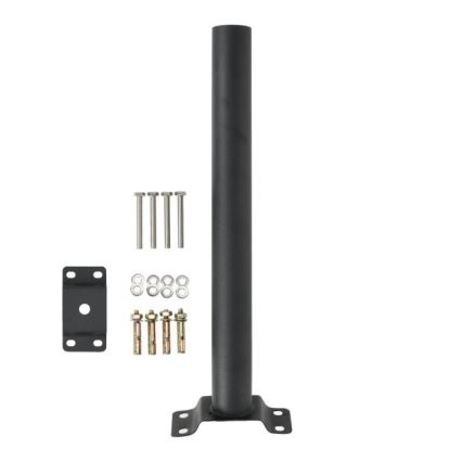 Montažni nosilec BASE za zunanjo razsvetljavo, premer 48 mm, črne barve