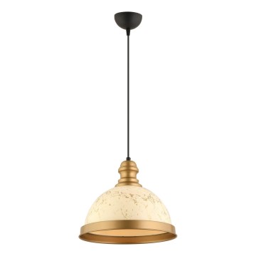 MONZA viseča luč 1xE27/40W/230V premer 29 cm krem/bronasta