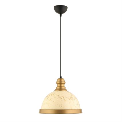 MONZA viseča luč 1xE27/40W/230V premer 29 cm krem/bronasta
