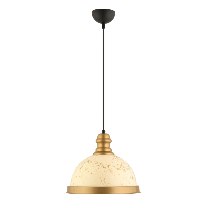 MONZA viseča luč 1xE27/40W/230V premer 29 cm krem/bronasta