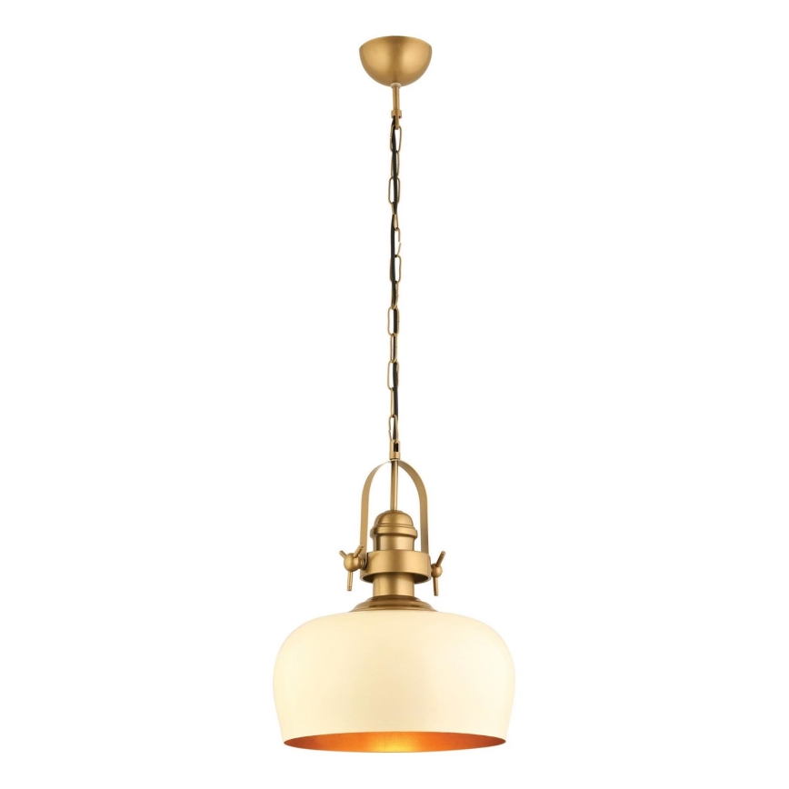 MONZA viseča svetilka 1xE27/40W/230V, premer 30 cm, krema/bronza