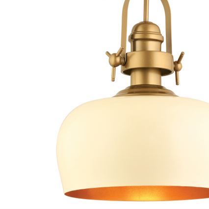 MONZA viseča svetilka 1xE27/40W/230V, premer 30 cm, krema/bronza