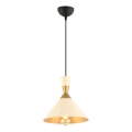 MONZA viseči luster 1xE27/40W/230V Ø 25 cm krem/bronza