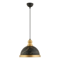 MONZA viseči luster 1xE27/40W/230V Ø 29 cm črna/bronzna