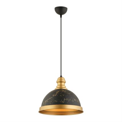 MONZA viseči luster 1xE27/40W/230V Ø 29 cm črna/bronzna