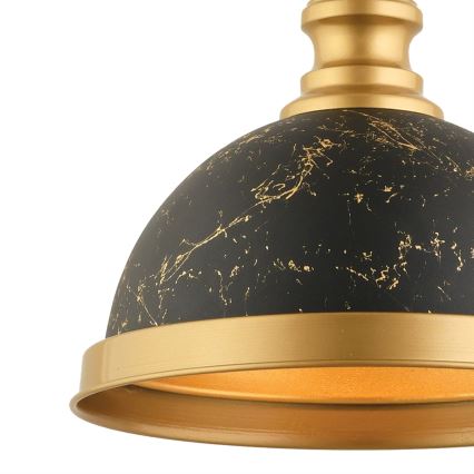 MONZA viseči luster 1xE27/40W/230V Ø 29 cm črna/bronzna