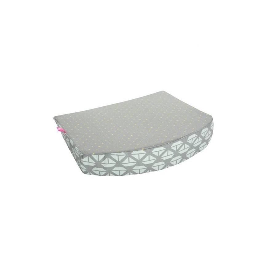 MOTHERHOOD - Klinasti vzglavnik Mint Boats 30x30 cm, 0-6 m.
